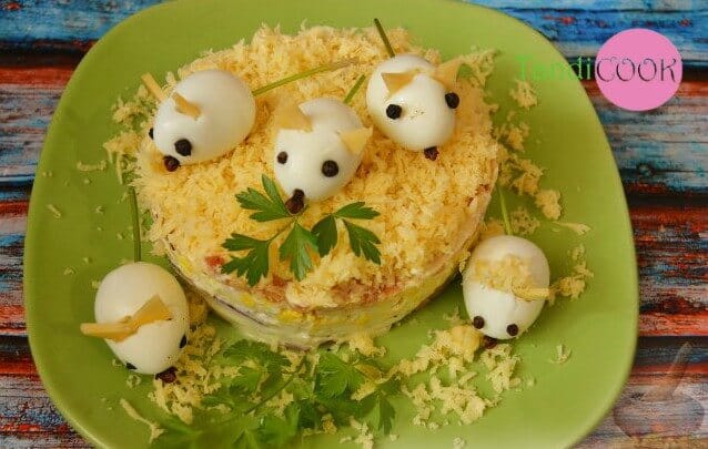 салат Мишки