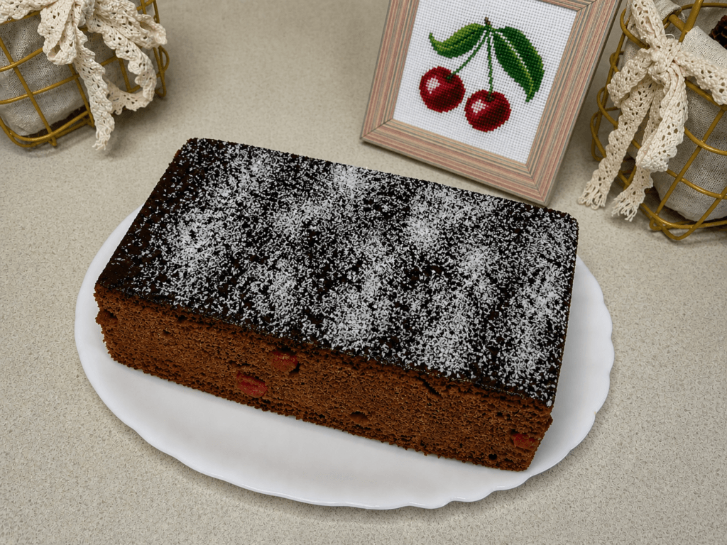 🍒 П’яна вишня — шоколадний пляцок із соковитою вишневою начинкою
